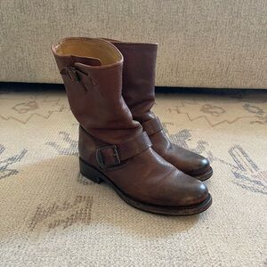 Brown Leather Frye Boots